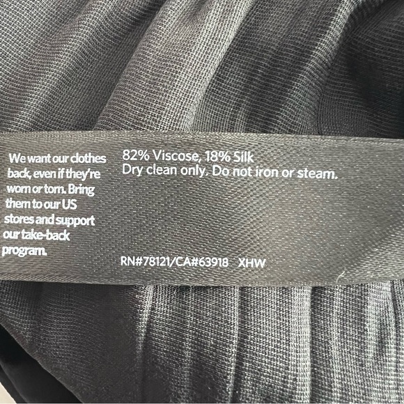 Eileen Fisher Velvet A Line Skirt Black Size Medium Petite NEW - Picture 10 of 13